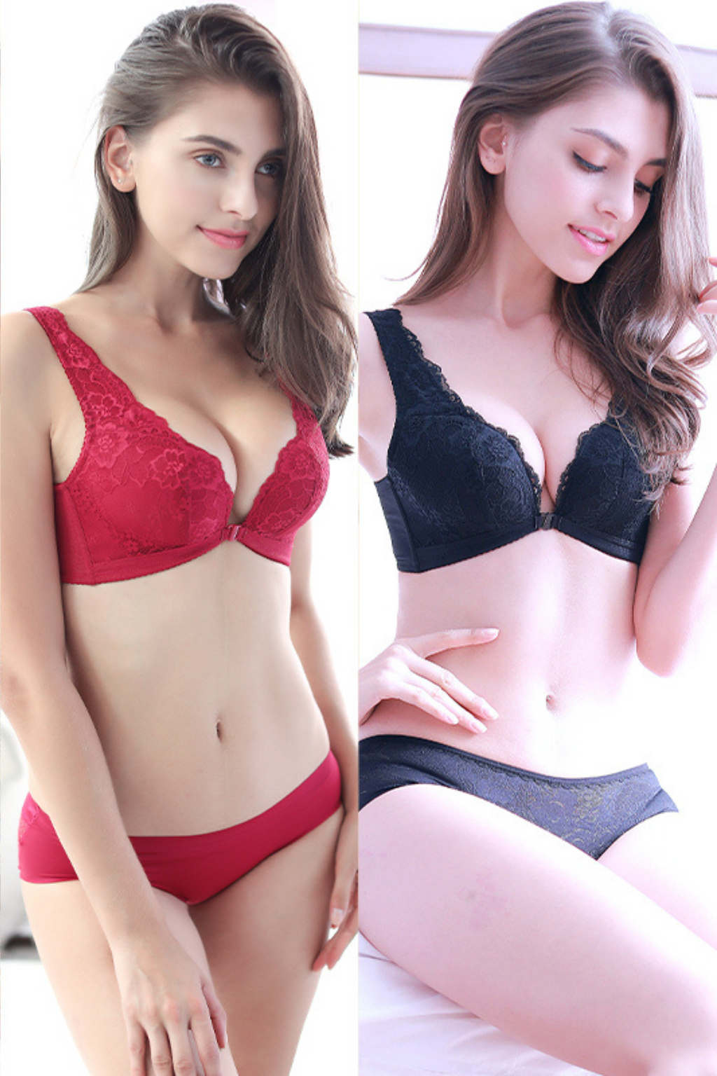 Soutien-Gorge á fermeture frontale 95% Coton ( 3 Soutiens )